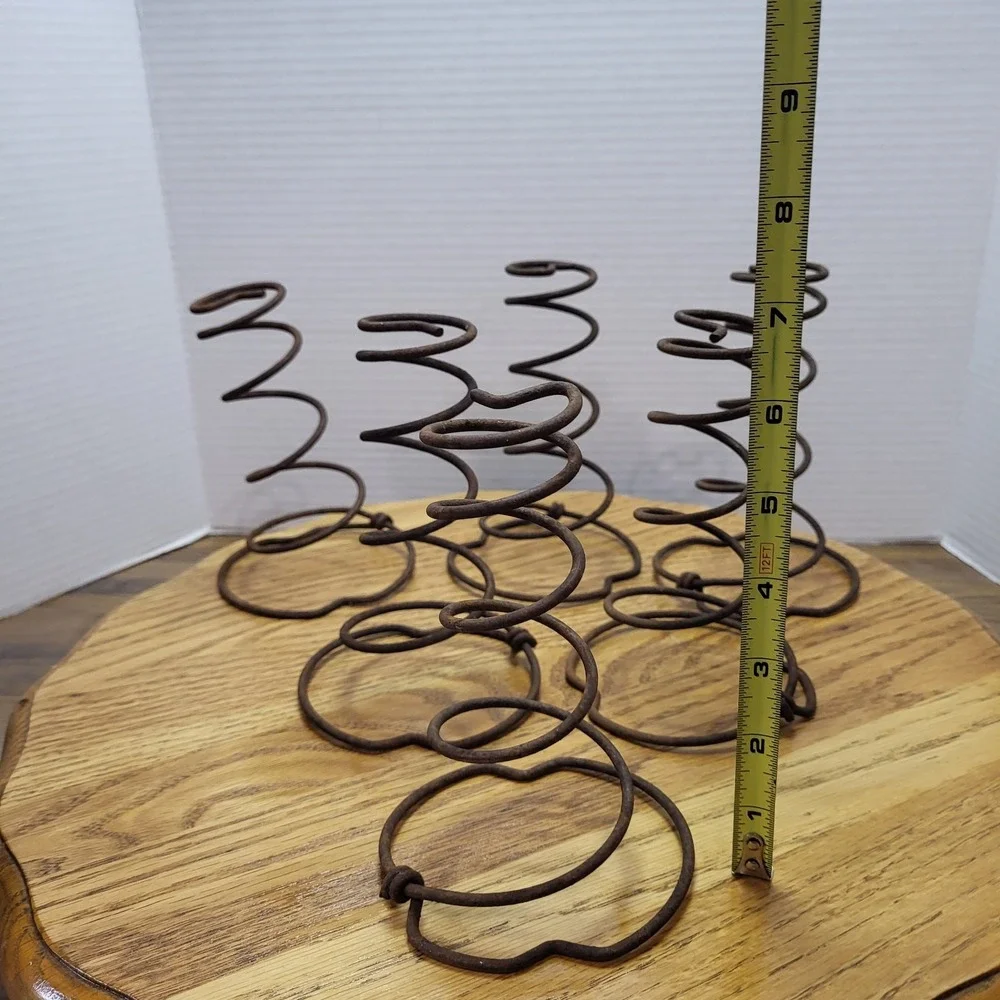 VTG Rusty Cyclone Tornado Metal Coil Old Bed Springs Lot Of 6 Pc. 7